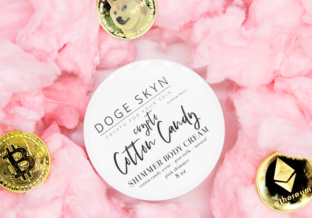 Crypto Cotton Candy Shimmer Body Cream