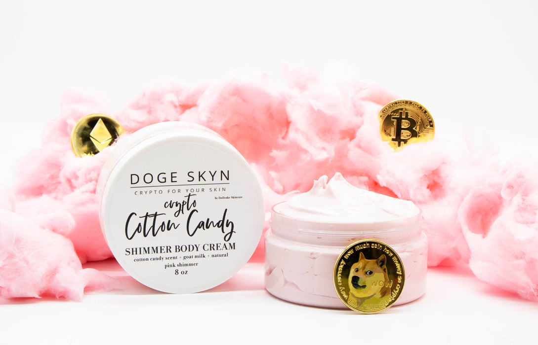 Crypto Cotton Candy Shimmer Body Cream